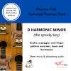Technical Practice Pack - D harmonic minor (the spooky key!)